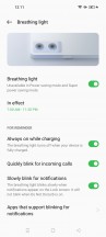 Breathing light settings - Oppo Reno7 Lite 5G review