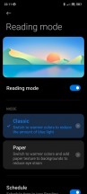 Color scheme and Reading mode settings - Poco F4 GT long-term review