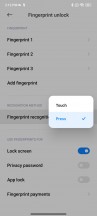 Fingerprint settings - Poco F4 GT review