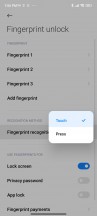 Fingerprint settings - Poco M4 Pro review