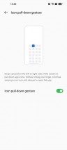 Icon pull-down gesture - Realme UI 4 review
