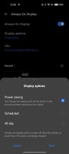 Always-on display settings - Realme 9 review