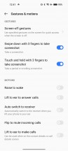 Screen-off gestures and motion gestures - Realme 9 review