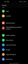 Home screen, recent apps, notification shade, app drawer - Realme GT2 Pro review