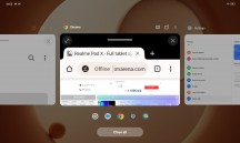 Home screen, recent apps, app drawer, notification shade - Realme Pad X review
