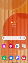 Home screen, recent apps, notification shade, settings menu - Samsung Galaxy A04s review