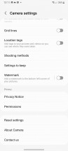 Camera menus and settings - Samsung Galaxy A04s review