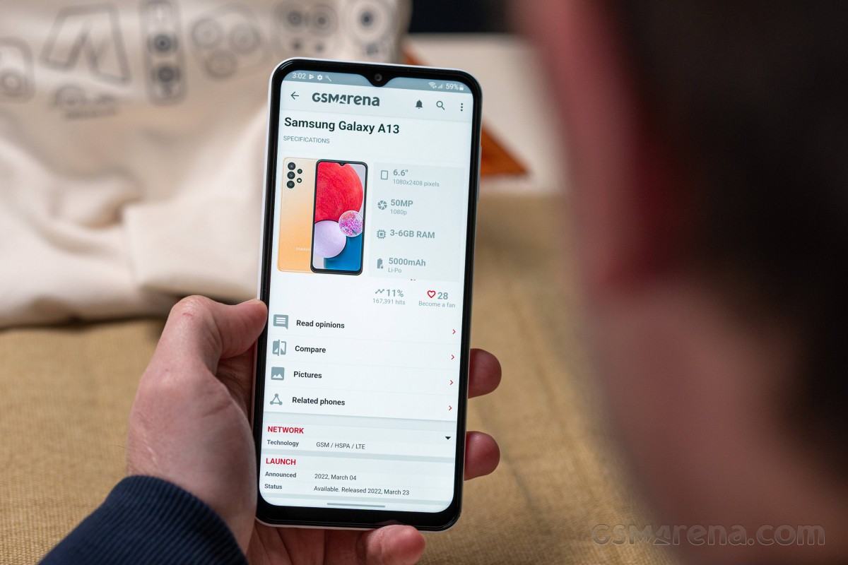 Samsung Galaxy A13 review: Software, performance