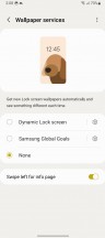 Lockscreen, widgets and unlocking - Samsung Galaxy A13 review