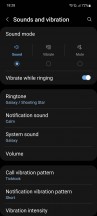 Vibration settings - Samsung Galaxy A52s long-term review