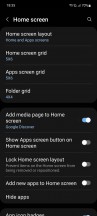Home screen, Google Discover, Home screen settings - Samsung Galaxy A52s long-term review