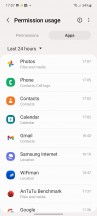 Privacy Dashboard - Samsung Galaxy A53 5G review