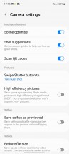 Camera settings - Samsung Galaxy A53 5G review