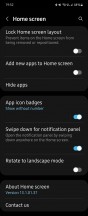 Launcher settings - Samsung Galaxy Flip3 long-term review