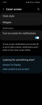 Cover screen settings - Samsung Galaxy Flip3 long-term review