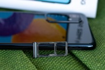 Card slot on the left - Samsung Galaxy M52 5G review