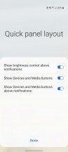 Quick toggles settings - Samsung Galaxy M52 5G review