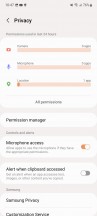 Privacy Dashboard - Samsung Galaxy M53 review