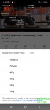 Display refresh rate following video fps while streaming - Samsung Galaxy S22+ review