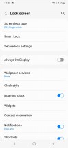 Lockscreen options - Samsung Galaxy S22+ review