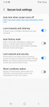 Lockscreen options - Samsung Galaxy S22+ review