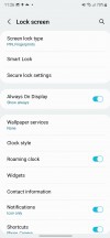 Lockscreen settings - Samsung Galaxy S22 Ultra review