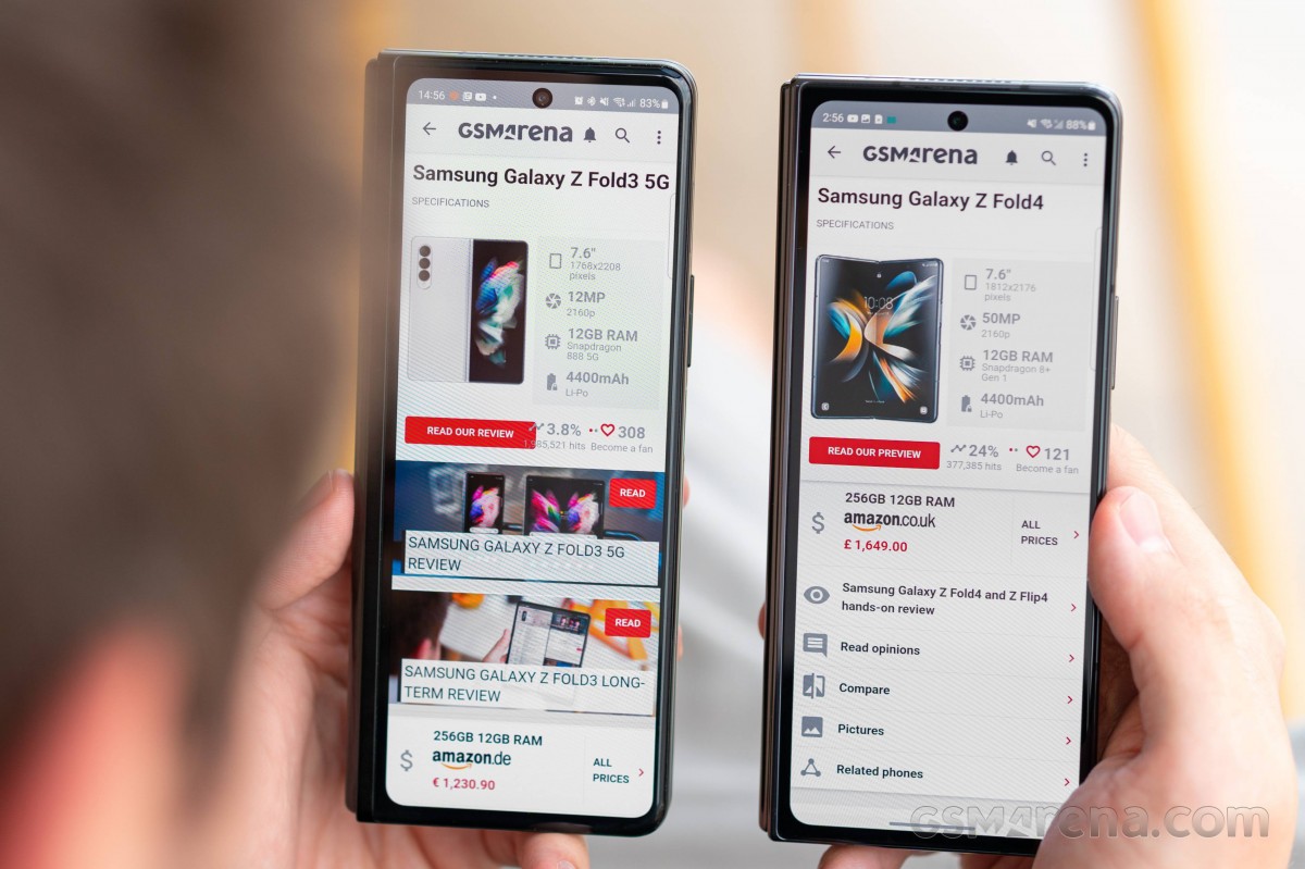 Samsung Galaxy Z Fold4 review: Lab tests - display, battery life, charging  speed, speaker