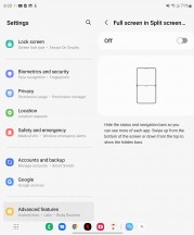 Labs menu with extra features - Samsung Galaxy Z Fold4 review