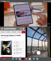 Triple-window multitasking - Samsung Galaxy Z Fold4 review