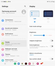 Display settings - Samsung Galaxy Z Fold4 review
