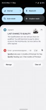 Notification shade - Sony Xperia 10 IV review