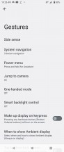 Gesture settings - Sony Xperia 5 IV review