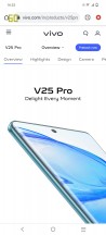Apps working at 60Hz - vivo V25 Pro review