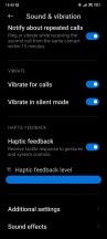 Haptic feedback settings - Xiaomi 12 Pro long-term review