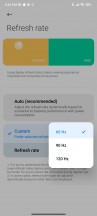 Display settings - Xiaomi 12 Pro review