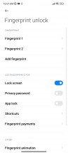 Fingerprint reader features - Xiaomi 12 review