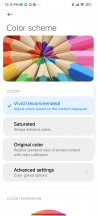 Display settings - Xiaomi 12S Ultra review