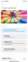 تنظیمات رنگ - بررسی Xiaomi 12T Pro