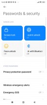 Passwords and security - Xiaomi 12T review