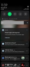 Old notification and quick toggles - Xiaomi Black Shark 5 Pro review