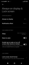 Always-on display and lock screen settings - Xiaomi Black Shark 5 Pro review