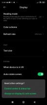 Display settings - Xiaomi Black Shark 5 Pro review