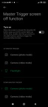 Pop-up trigger settings - Xiaomi Black Shark 5 Pro review
