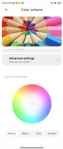 Color settings - Xiaomi Mix Fold 2 review