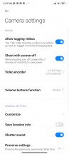 Camera options - Xiaomi Redmi Note 11 Pro review