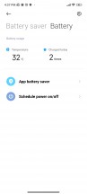 Battery page and options - Xiaomi Redmi Note 11 Pro review