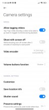 Camera app and settings - Xiaomi Redmi Note 11 review