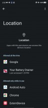 Privacy dashboard and location access - ZTE nubia Red Magic 7 review