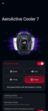 تنظیمات AeroActive Cooler 7 - بررسی Asus ROG Phone 7 Ultimate