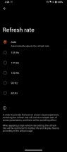 Display settings - Asus ROG Phone 7 Ultimate review